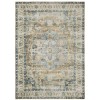 Oriental Weavers Charleston Cha02 Blue/ Gold Area Rug 5 ft. X 7 ft. Rectangle