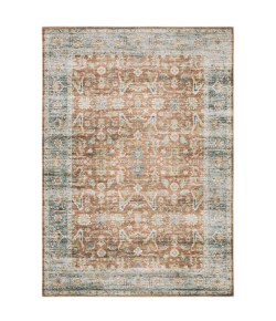 Oriental Weavers Charleston Cha04 Rust/ Blue Area Rug 3 ft. 6 in. X 5 ft. 6 in. Rectangle