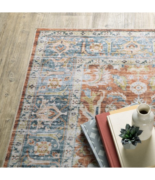 Oriental Weavers Area Rug Charleston CHA04 Rust 3' 6" X  5' 6"