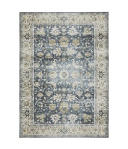 Oriental Weavers Charleston Cha08 Blue/ Gold Area Rug 2 ft. X 8 ft. Runner