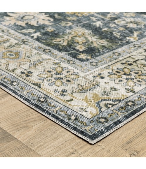 Oriental Weavers Area Rug Charleston CHA08 Charcoal 2' X  8' Runner