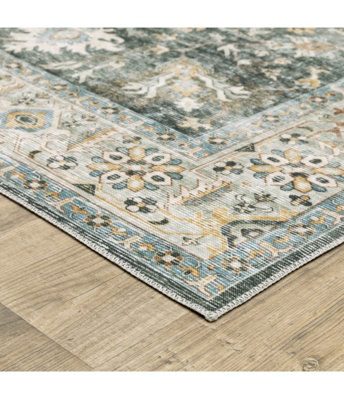 Oriental Weavers Area Rug Charleston CHA09 Blue 2' X  8' Runner