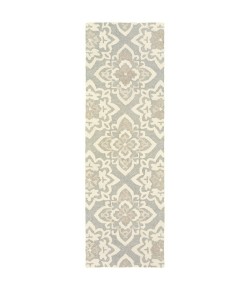 Oriental Weavers Craft 93004 Grey/ Sand Area Rug 2 ft. 6 in. X 8 ft. 0 in. Runner