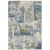 Oriental Weavers Easton 4518X Grey/ Blue Area Rug 3 ft. 3 in. X 5 ft. Rectangle