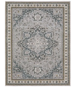 Oriental Weavers Ellington Ell02 Blue/ Grey 6 Ft. 7 In. X 9 Ft. 6 In. Rectangle Rug