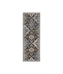 Oriental Weavers Ellington Ell07 Blue/ Rust 3 Ft.10 In. X 5 Ft. 5 In. Rectangle Rug