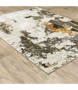 Oriental Weavers Evolution 7770J Beige/ Charcoal Area Rug 7 ft. 10 in. Round
