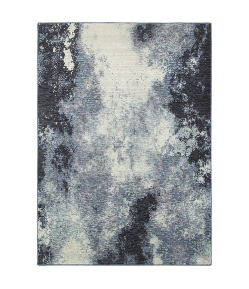 Oriental Weavers Area Rug Evolution 8000B Navy 5' 3" X  7' 3"