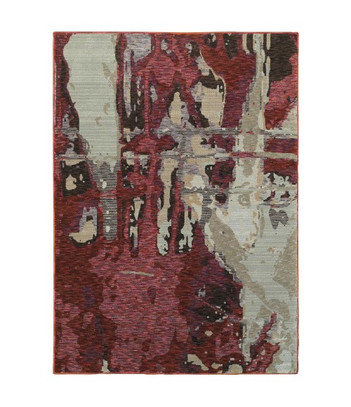Evolution Area Rug Oriental Weavers Area Rug Evolution 8028B Red 3' 3" X 5' 2"