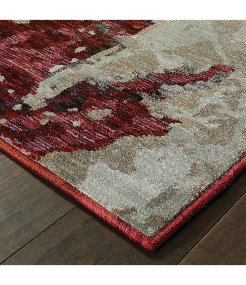 Evolution Area Rug Oriental Weavers Area Rug Evolution 8028B Red 3' 3" X 5' 2"