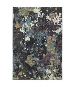 Oriental Weavers Evolution 8029A Navy/ Green Area Rug 7 ft. 10 in. X 10 ft. 10 in. Rectangle