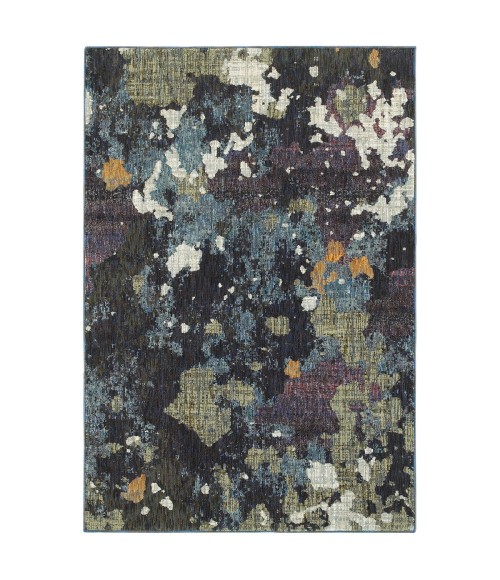 Evolution Area Rug Oriental Weavers Area Rug Evolution 8029A Navy 7'10" X 10'10"