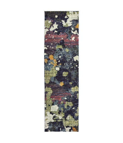 Evolution Area Rug Oriental Weavers Area Rug Evolution 8029A Navy 7'10" X 10'10"