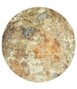 Oriental Weavers Evolution 8031B Gold/ Beige Area Rug 7 ft. 10 in. Round