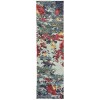 Oriental Weavers Evolution 8036C Blue/ Red Area Rug 2 ft. 6 in. X 12 ft. 0 in. Runner
