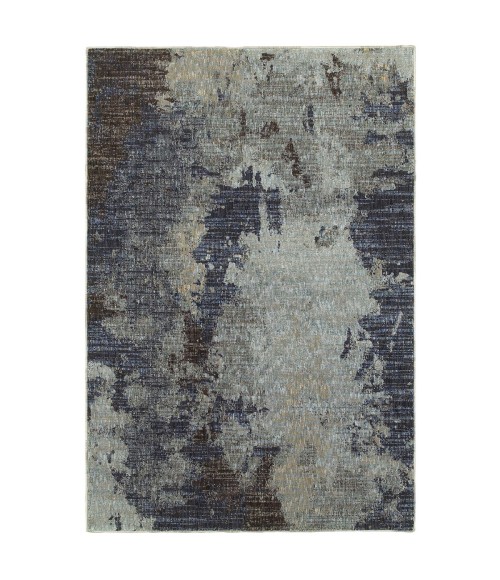 Oriental Weavers Area Rug Evolution 8049B Navy 5' 3" X  7' 3"