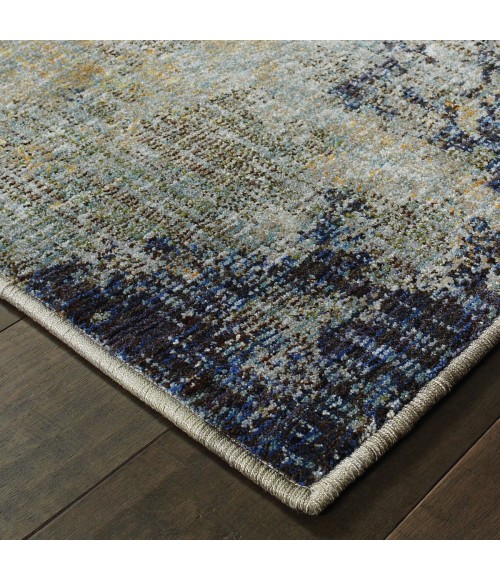 Oriental Weavers Area Rug Evolution 8049B Navy 5' 3" X  7' 3"