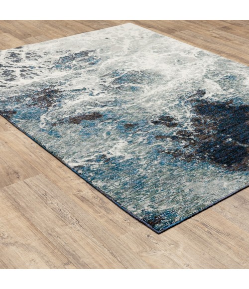Evolution Area Rug Oriental Weavers Area Rug Evolution 0962A Blue 3' 3" X 5' 2"