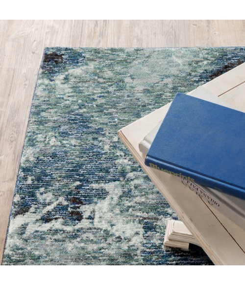 Evolution Area Rug Oriental Weavers Area Rug Evolution 0962A Blue 3' 3" X 5' 2"