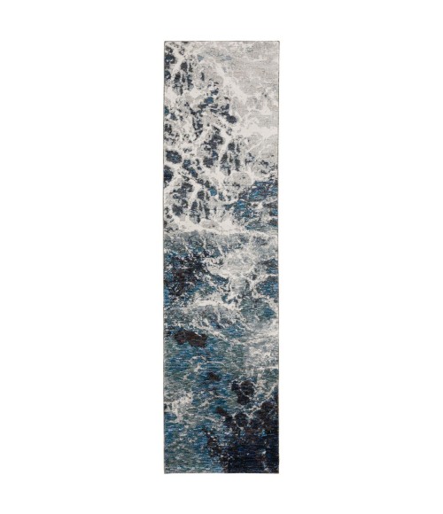 Evolution Area Rug Oriental Weavers Area Rug Evolution 0962A Blue 3' 3" X 5' 2"