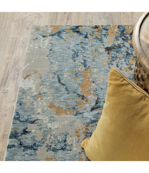 Evolution Area Rug Oriental Weavers Area Rug Evolution 0980A Blue 6' 7" X 9' 6"