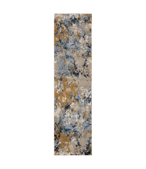 Evolution Area Rug Oriental Weavers Area Rug Evolution 0980A Blue 6' 7" X 9' 6"
