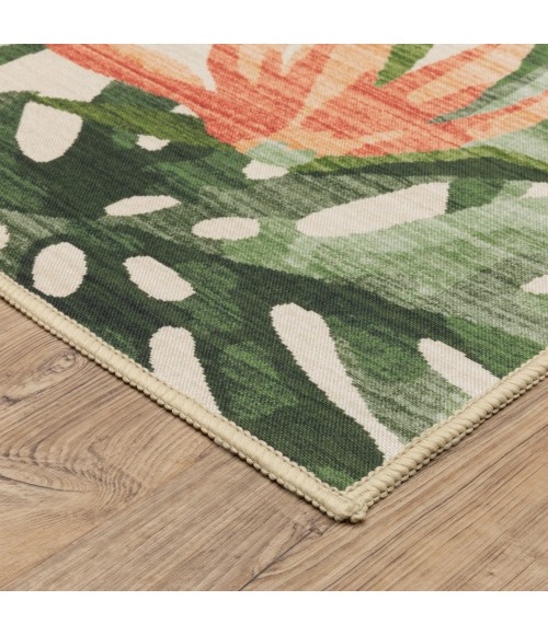 Oriental Weavers FIJI fij04 Beige/Green Rug 7' 6X10'