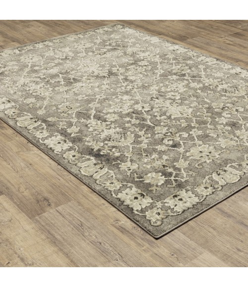 Florence Area Rug Oriental Weavers Area Rug Florence 1002E Grey 6' 7" X 9' 6"