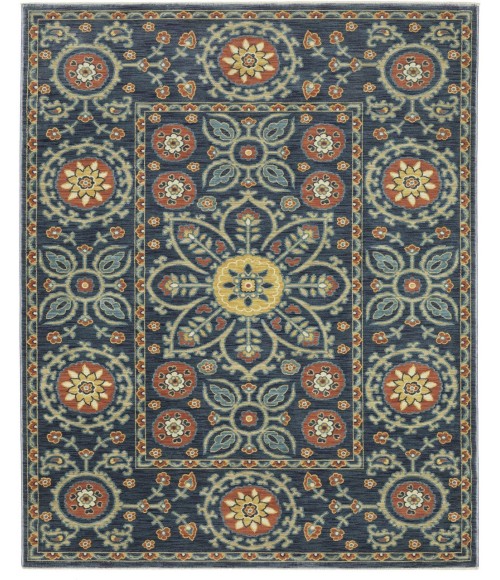 Oriental Weavers Francesca Rug Oriental Weavers FRANCESCA fr11b Blue/Rust Rug 3'3X5'