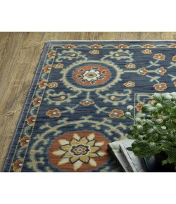 Oriental Weavers Francesca Fr11B Blue/ Rust 3 Ft. 3 In. X 5 Ft. Rectangle Rug