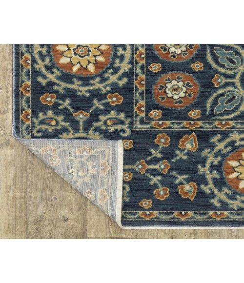 Oriental Weavers Francesca Rug Oriental Weavers FRANCESCA fr11b Blue/Rust Rug 3'3X5'