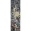 Oriental Weavers Galaxy 21903 Blue/ Grey Area Rug 2 ft. 6 in. X 8 ft. 0 in. Runner