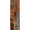 Oriental Weavers Galaxy 21904 Multi/ Orange Area Rug 2 ft. 6 in. X 8 ft. 0 in. Runner