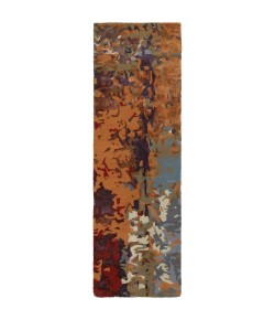 Oriental Weavers Galaxy 21904 Multi/ Orange Area Rug 2 ft. 6 in. X 8 ft. 0 in. Runner