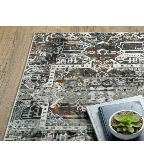 Oriental Weavers GEMINI 2060V Charcoal 2' 3X7' 6