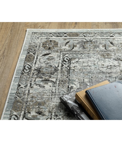 Oriental Weavers Gemini Rug Oriental Weavers GEMINI 20z Grey/Blue Rug 3'10X5' 5