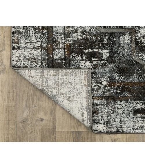 Oriental Weavers Gemini Rug Oriental Weavers GEMINI 090O2 Charcoal 3'10X5' 5