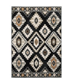 Oriental Weavers Georgia 605F0 Charcoal/ Ivory Area Rug 5 ft. 3 in. X 7 ft. 3 in. Rectangle
