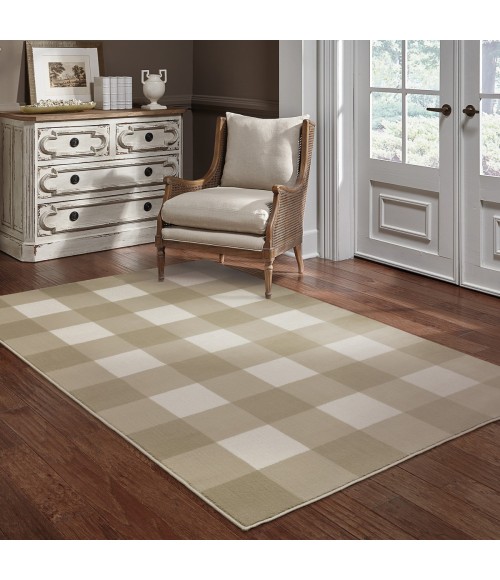 Georgia Area Rug Oriental Weavers Area Rug Georgia 678A0 Beige 6' 7" X 9' 2"