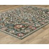 Oriental Weavers Hastings Ha02B Green/ Pink 5 Ft. 3 In. X 7 Ft. 6 In. Rectangle Rug