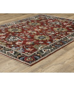 Oriental Weavers Hastings Ha03V Red/ Multi 5 Ft. 3 In. X 7 Ft. 6 In. Rectangle Rug