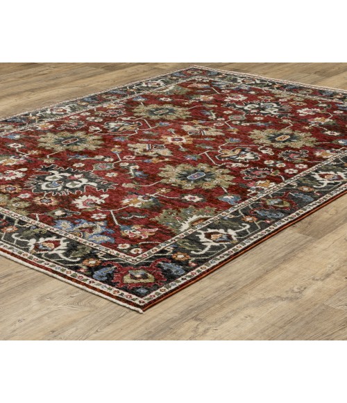 Oriental Weavers HASTINGS ha03v Red/Multi Rug 5'3X7'6