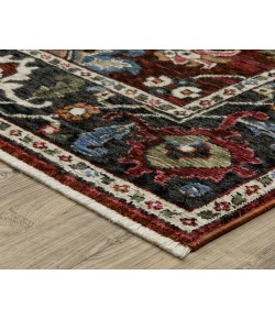 Oriental Weavers Hastings Ha03V Red/ Multi 5 Ft. 3 In. X 7 Ft. 6 In. Rectangle Rug