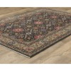 Oriental Weavers Hastings Ha07D Charcoal/ Pink 2 Ft. 3 In. X 7 Ft. 6 In. Runner Rug