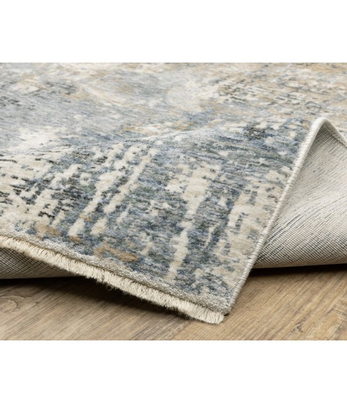 Oriental Weavers HAYDEN hay08 Beige/Blue Rug 6'7X9'6