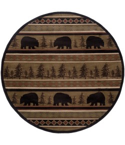 Oriental Weavers Hudson 1066A Black/ Beige Area Rug 5 ft. 3 in. X 7 ft. 6 in. Rectangle