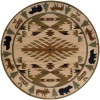 Oriental Weavers Hudson 1072A Ivory/ Green Area Rug 7 ft. 8 in. Round