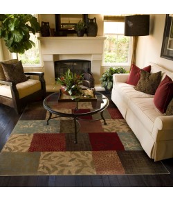 Oriental Weavers Hudson 030C1 Green/ Red Area Rug 10 ft. X 13 ft. Rectangle