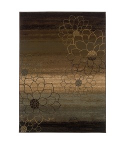 Oriental Weavers Hudson 074A1 Brown/ Beige Area Rug 5 ft. 3 in. X 7 ft. 6 in. Rectangle