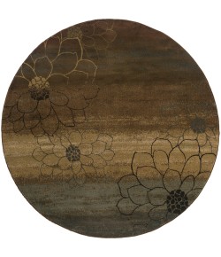 Oriental Weavers Hudson 074A1 Brown/ Beige Area Rug 7 ft. 8 in. Round